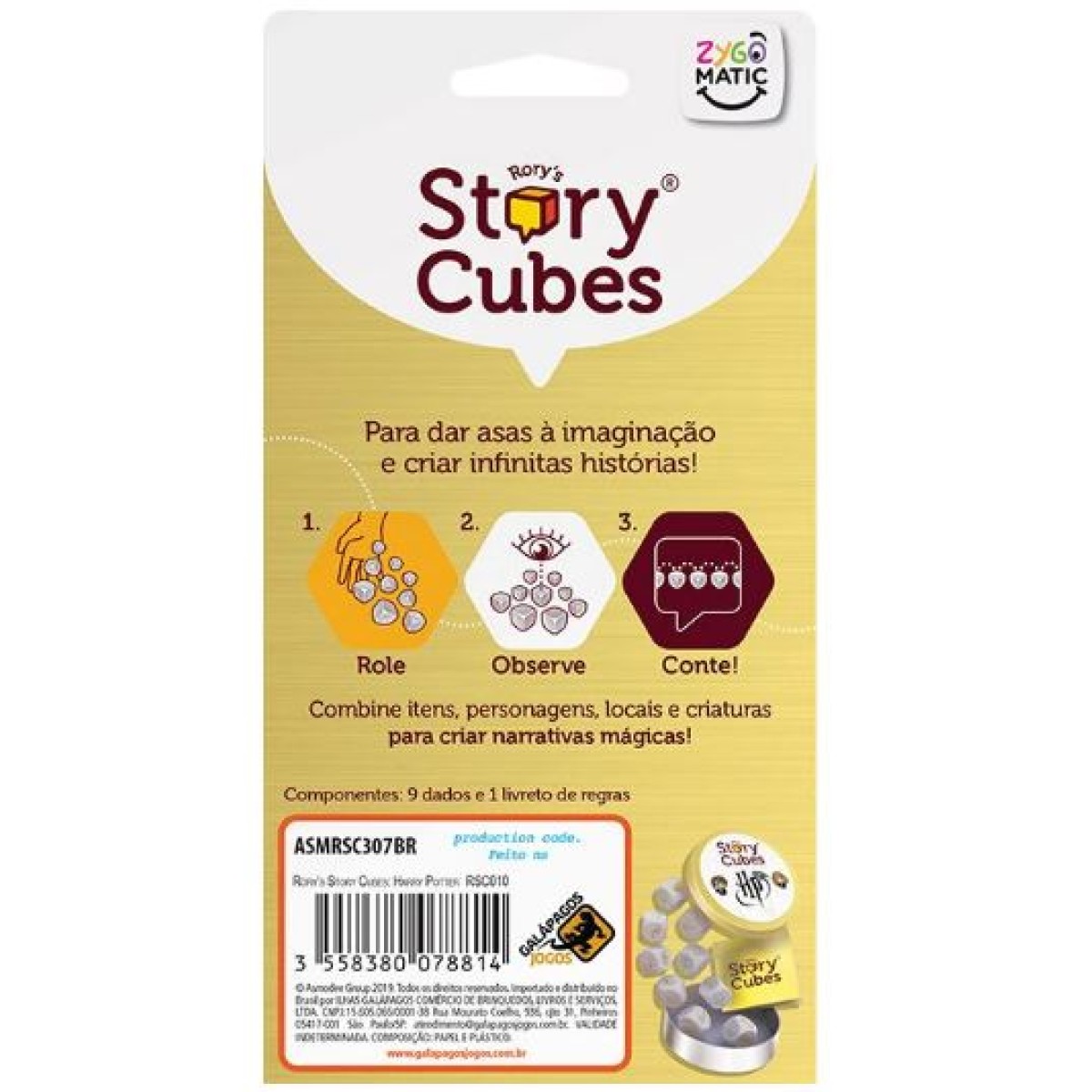Jogo Rory's Story Cubes: Harry Potter (2020): o que é, onde comprar e quanto custa